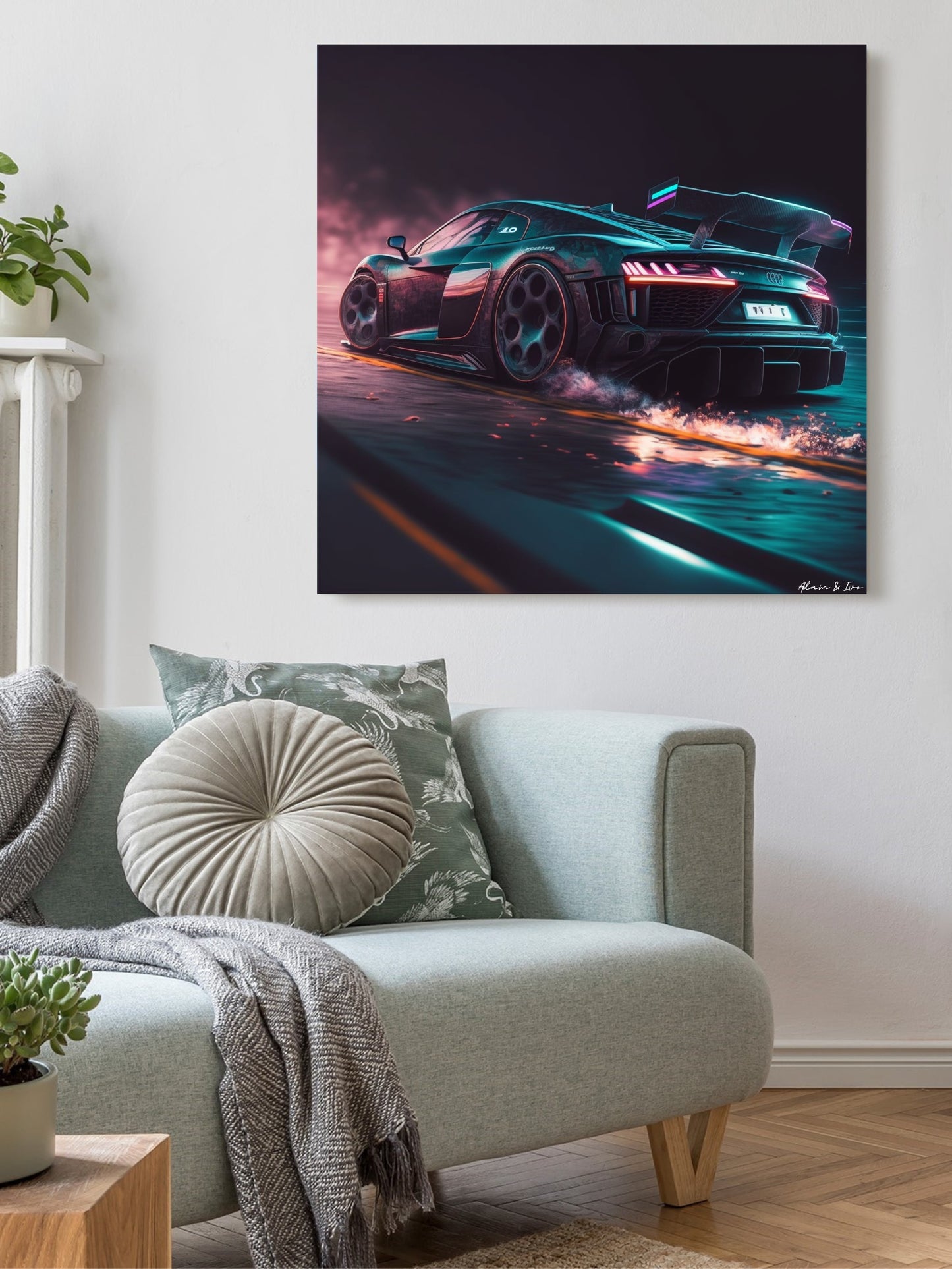 Cyberpunk Audi R8 zadek