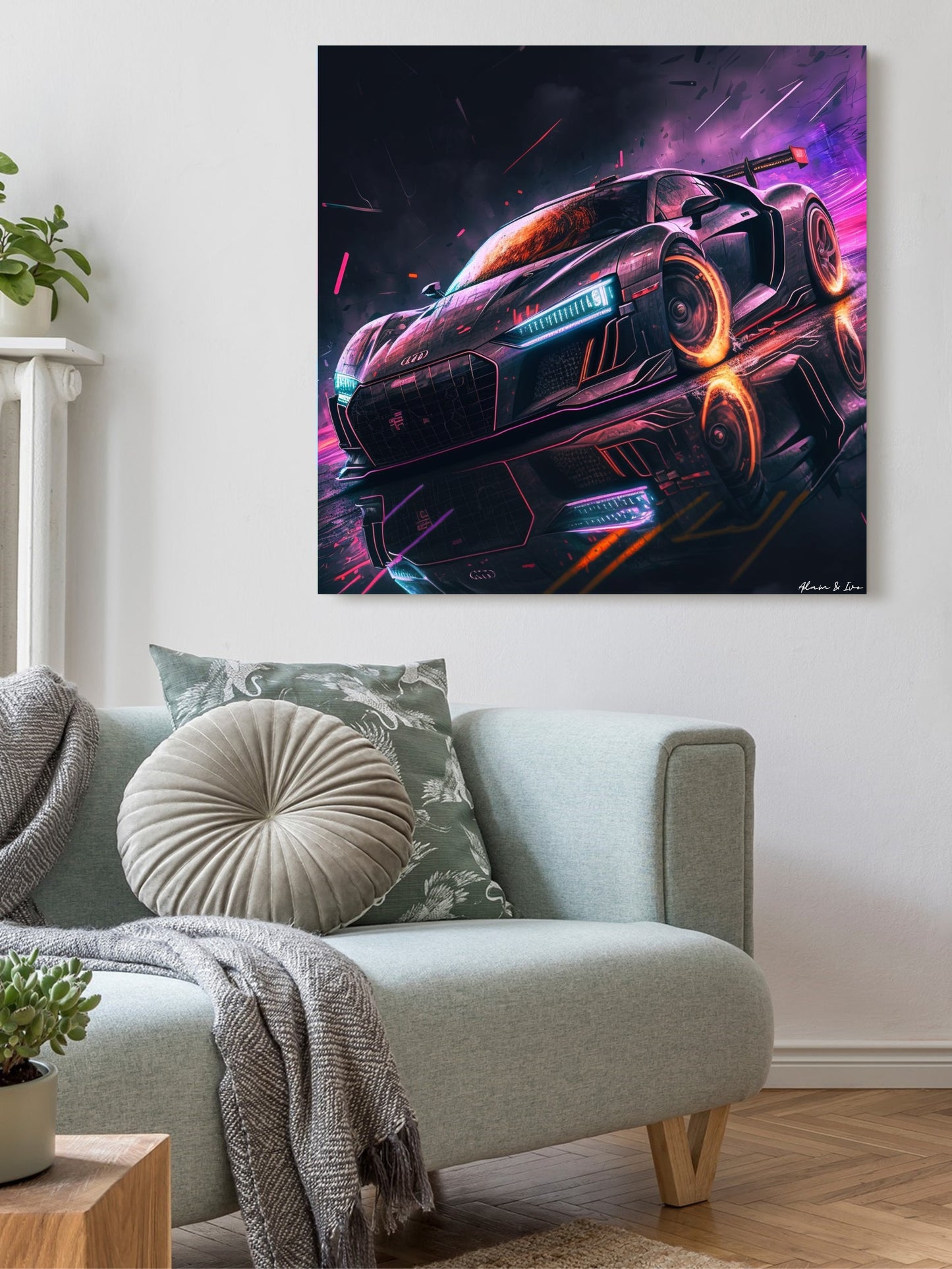 Cyberpunk Audi R8 předek