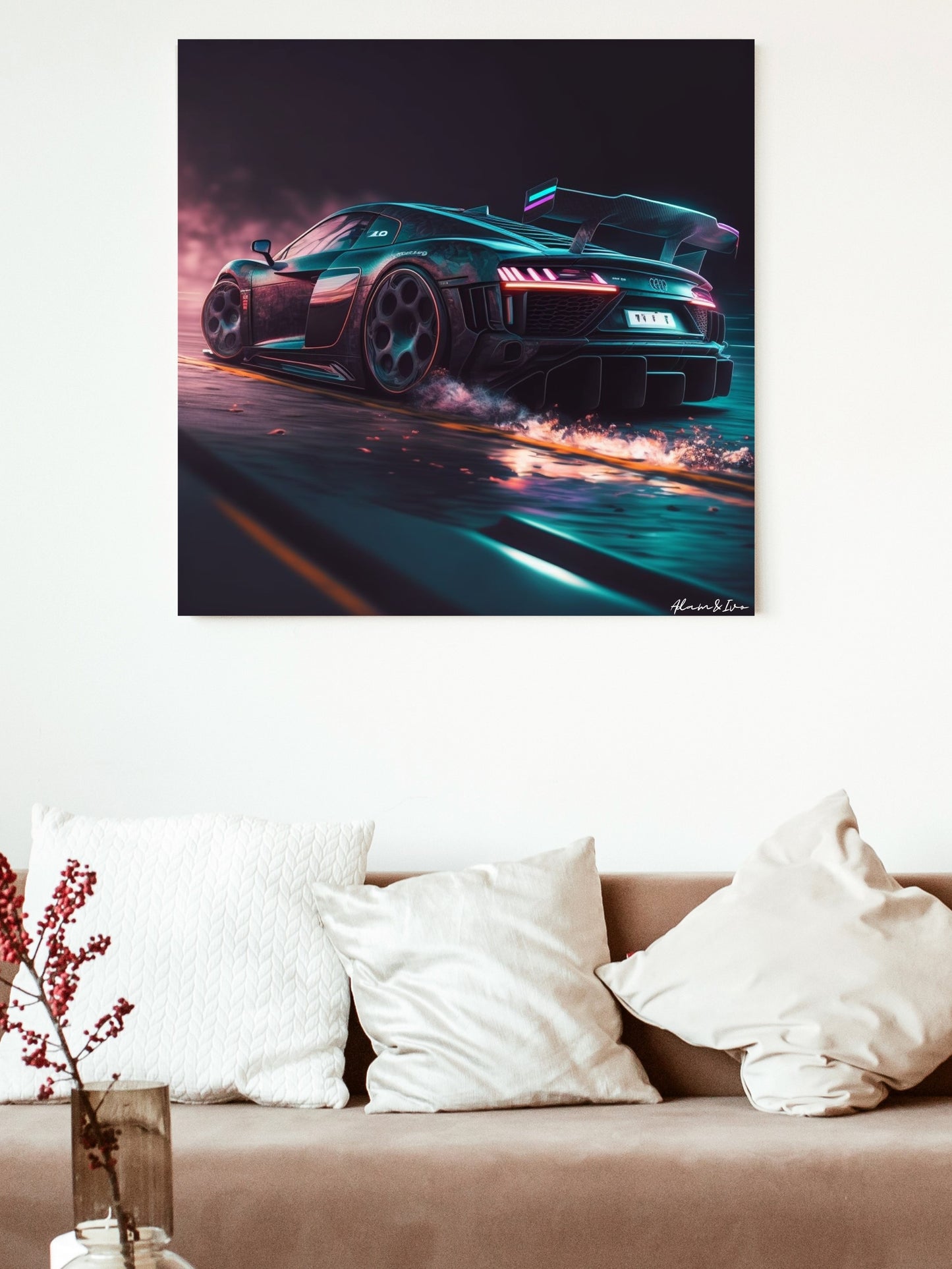 Cyberpunk Audi R8 zadek