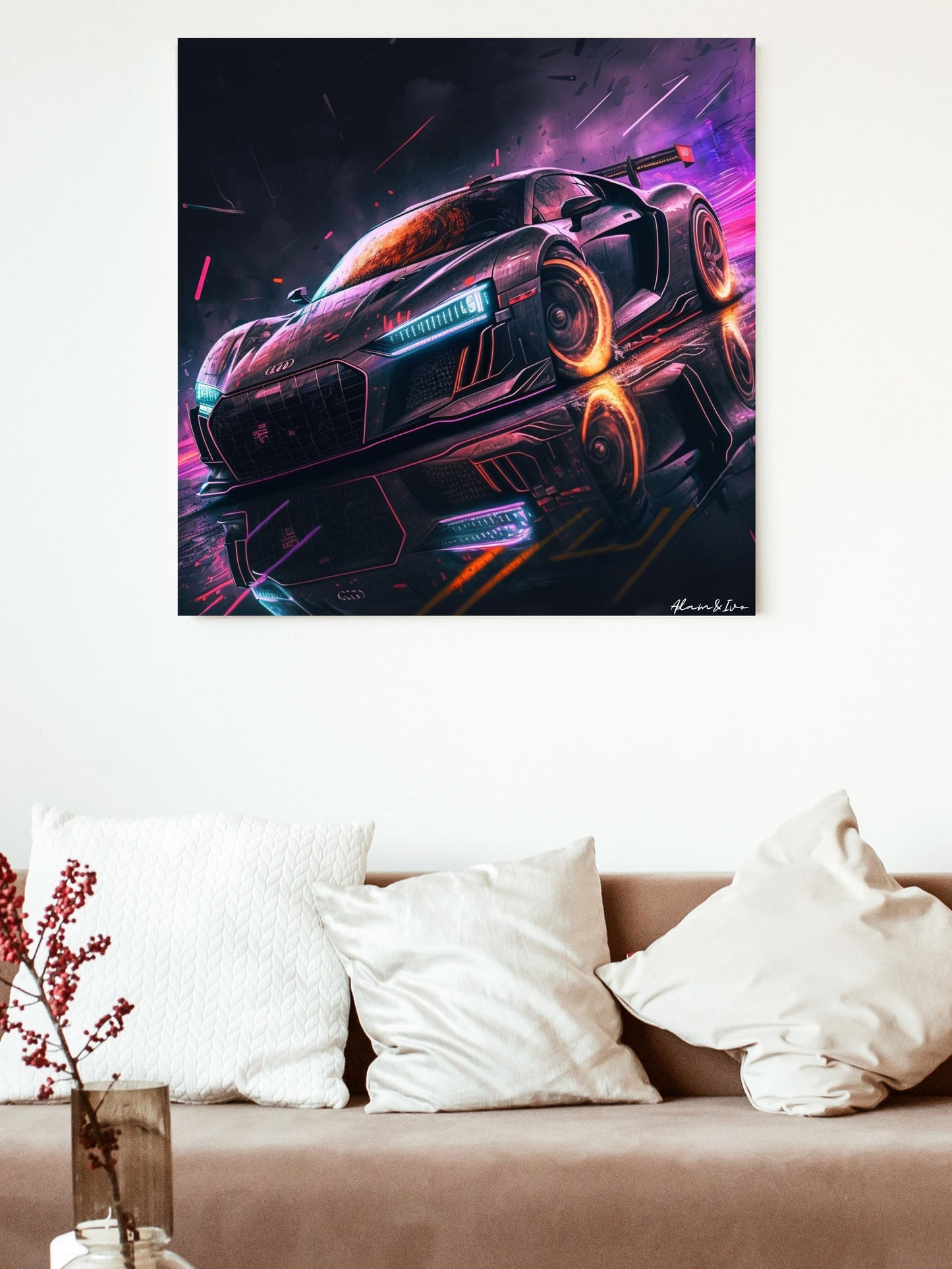 Cyberpunk Audi R8 předek