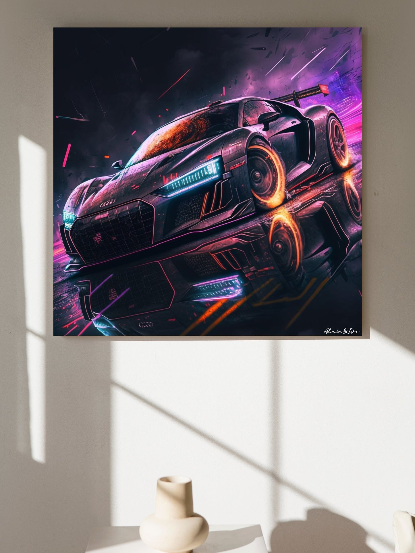 Cyberpunk Audi R8 předek