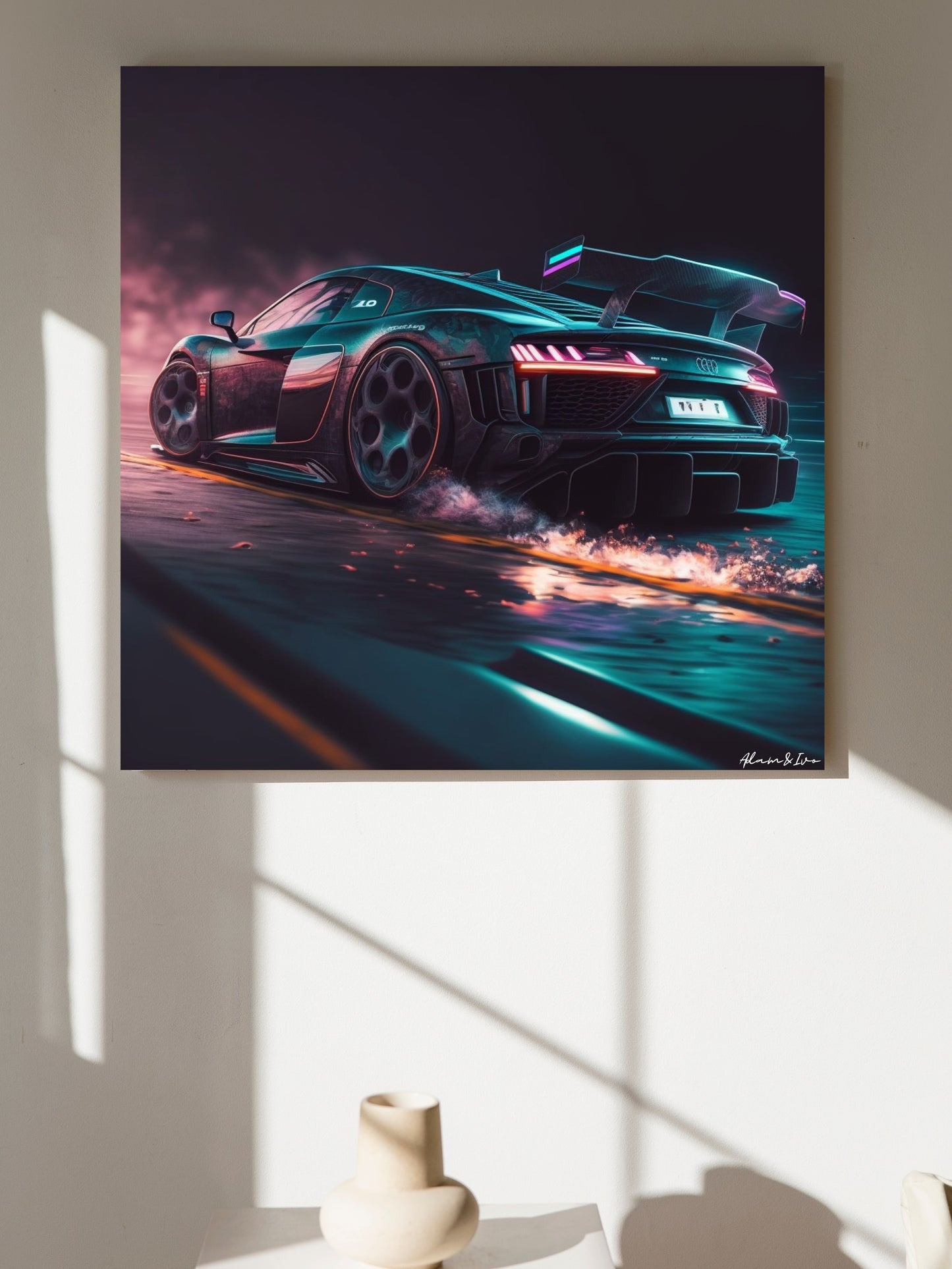 Cyberpunk Audi R8 zadek