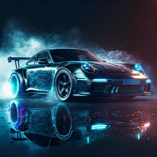 Cyberpunk Porsche 911