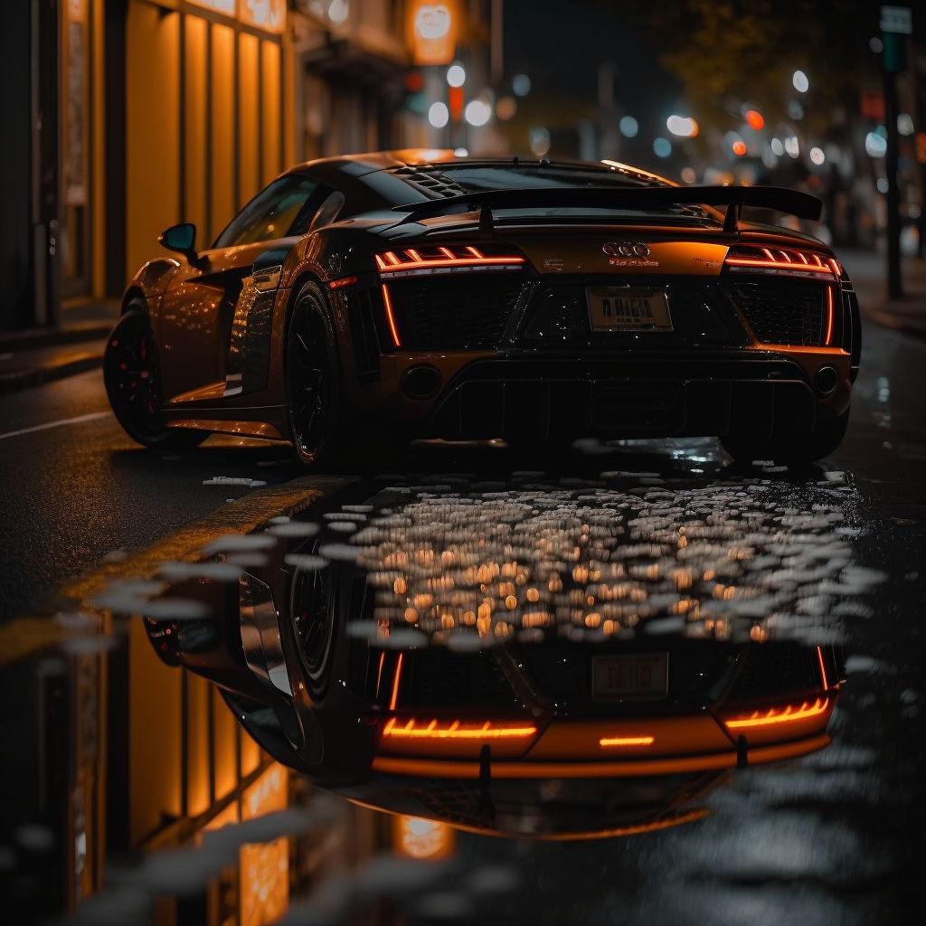 Street Audi R8 zadek